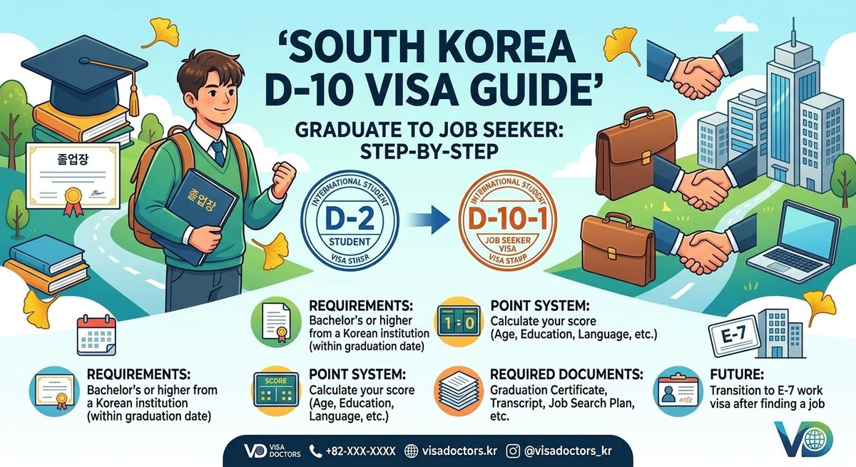 Koreyada o‘qishni tugatgandan keyin D-10 vizasiga o‘tish: Bosqichma-bosqich qo‘llanma